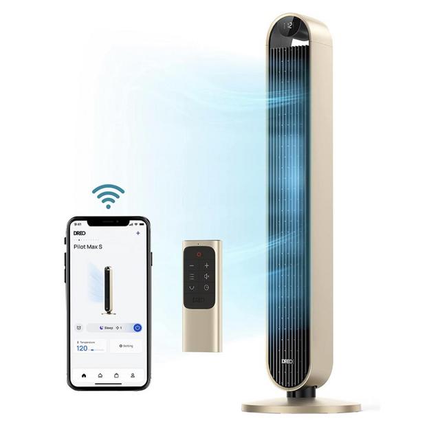 Dreo 42 Inch Smart Tower Fan, Color: Gold
