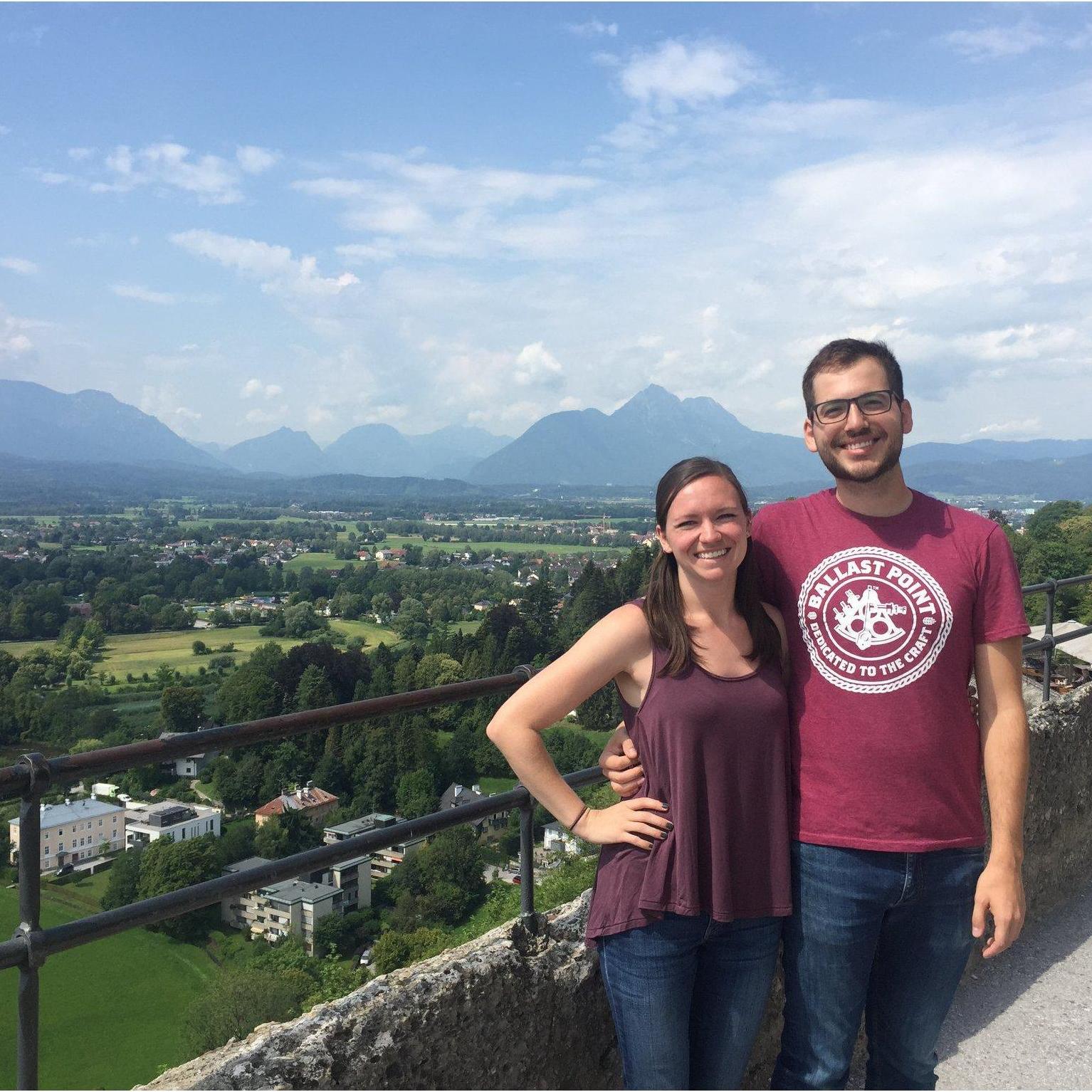 On a castle in the mountains