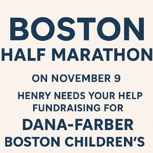 Henry's Boston Half Marathon Fundraiser