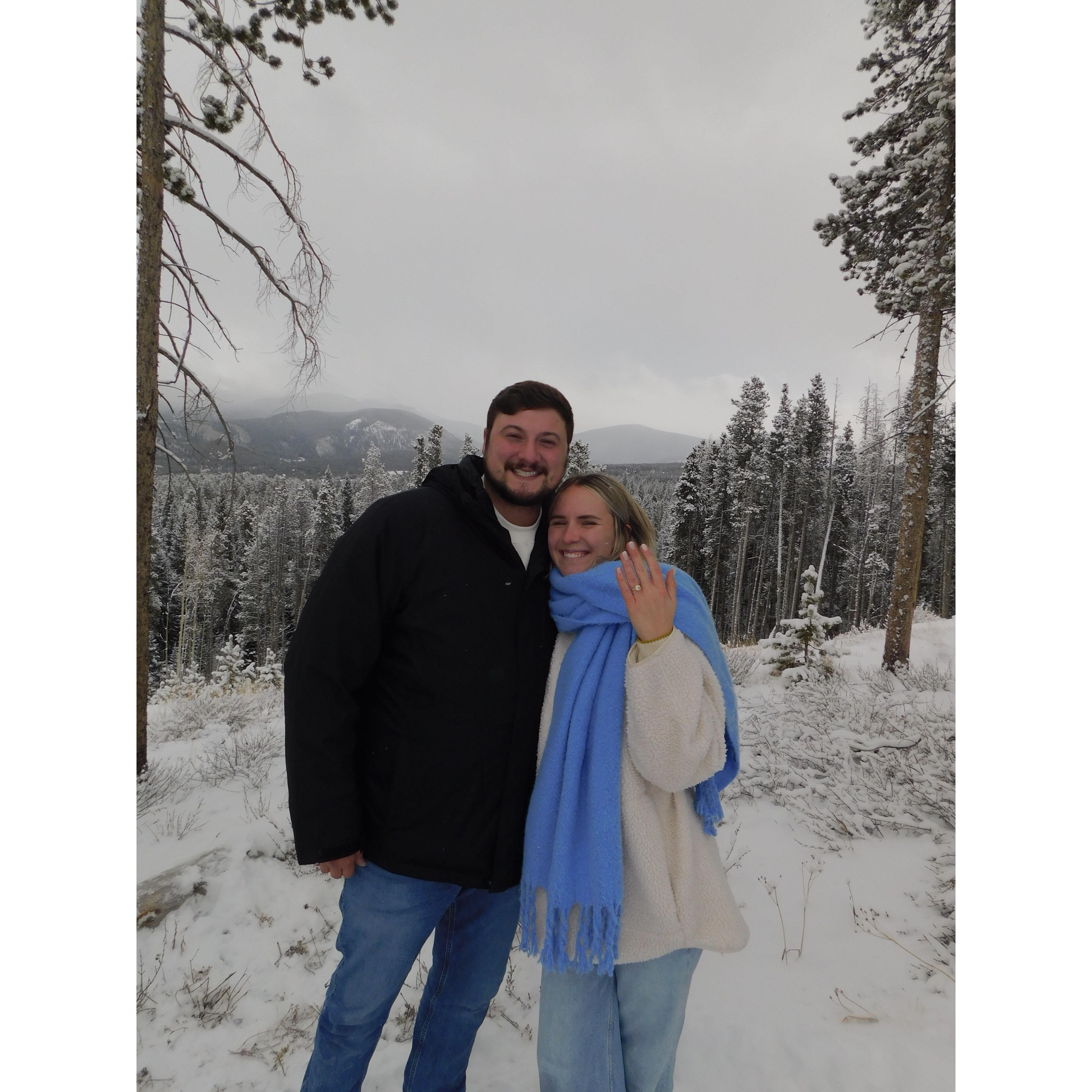 I thought we were going on a ski trip and it turned out to be the best weekend of my life! Getting engaged to my best friend (and Keaton realizing how much he loves snowboarding).