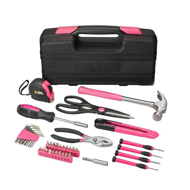 Blue Ridge Tools 40pc Household Tool Pink