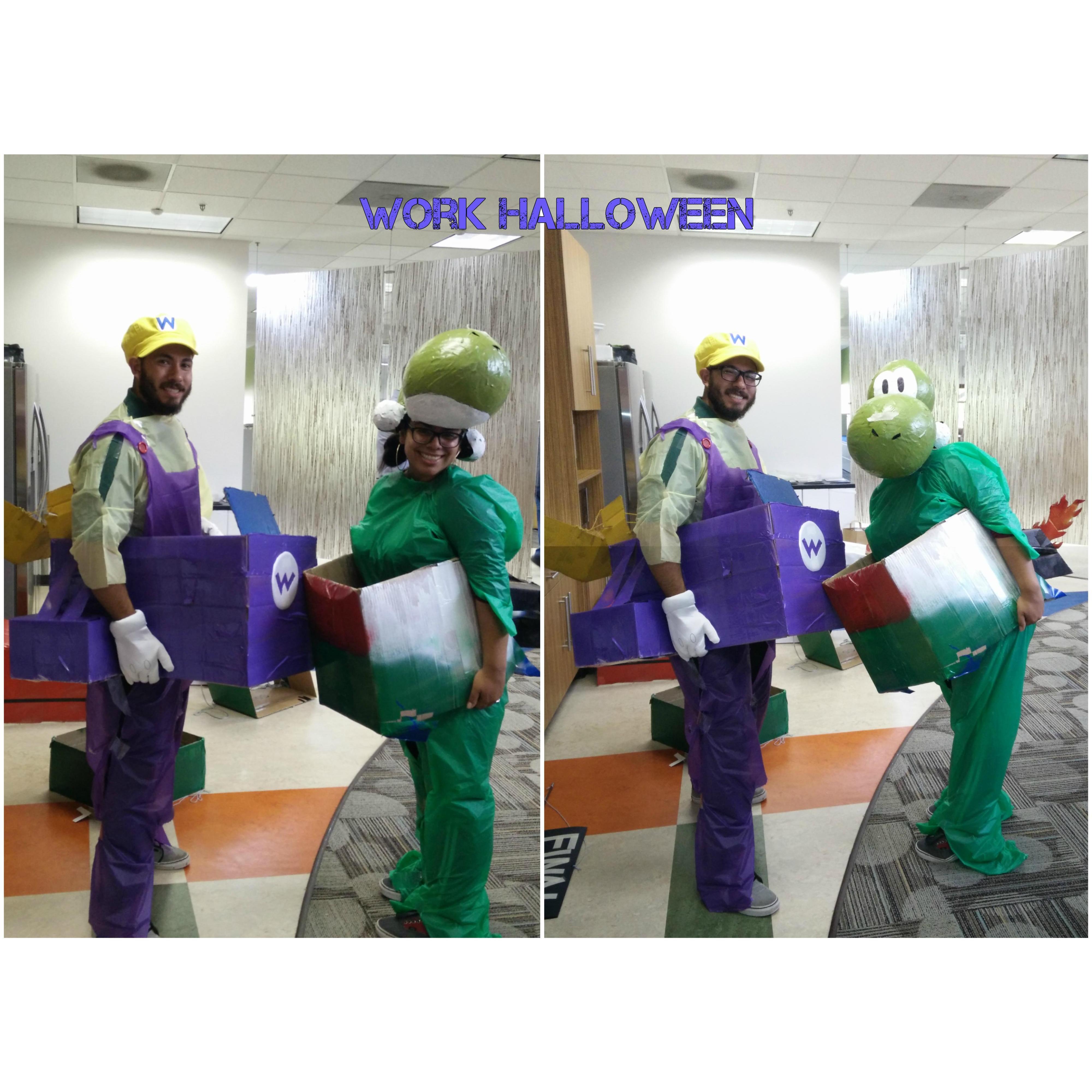 work, work, work, work, work....and then some fun. Yes, i stayed up very late making our costumes last minute.