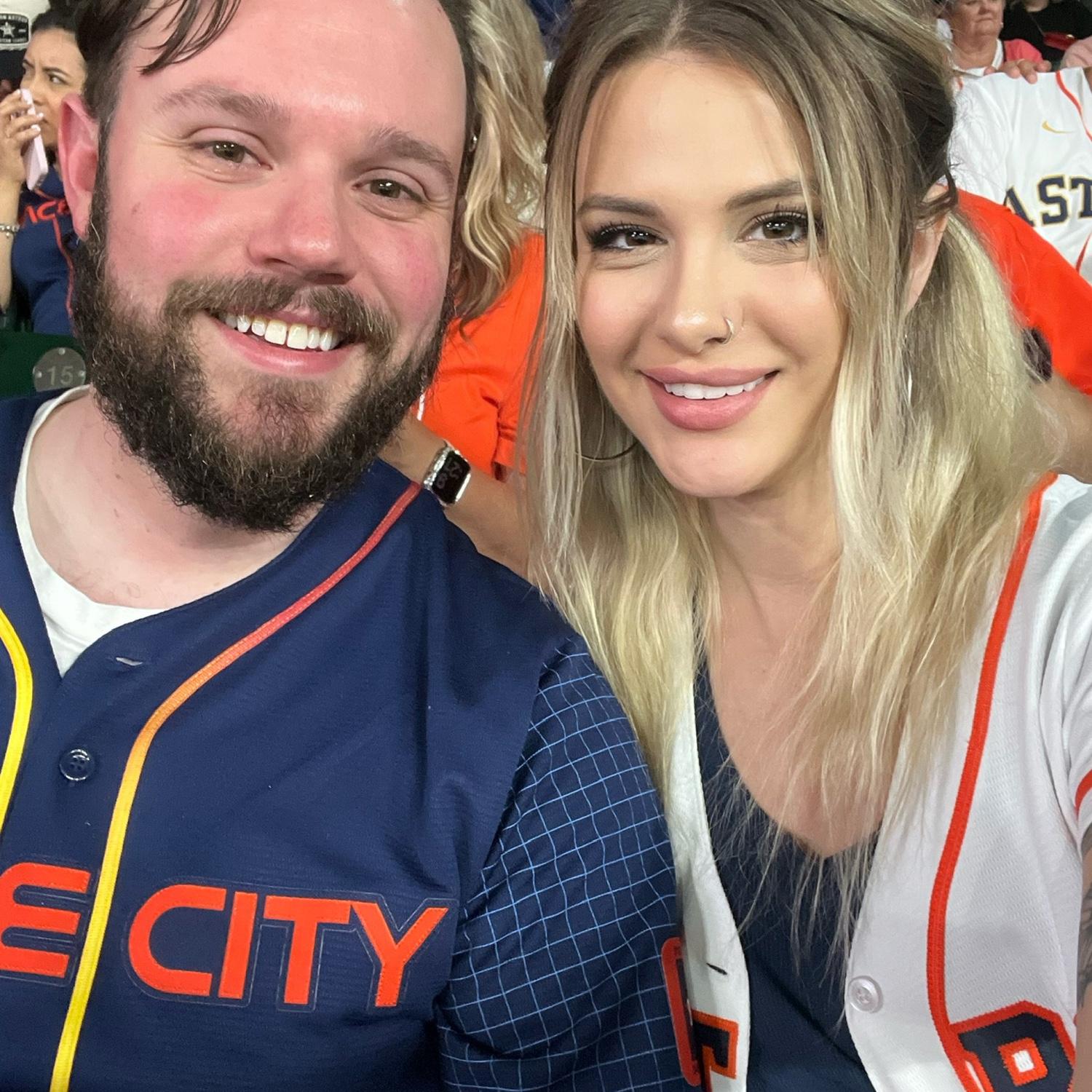 Our first Astro's game together.