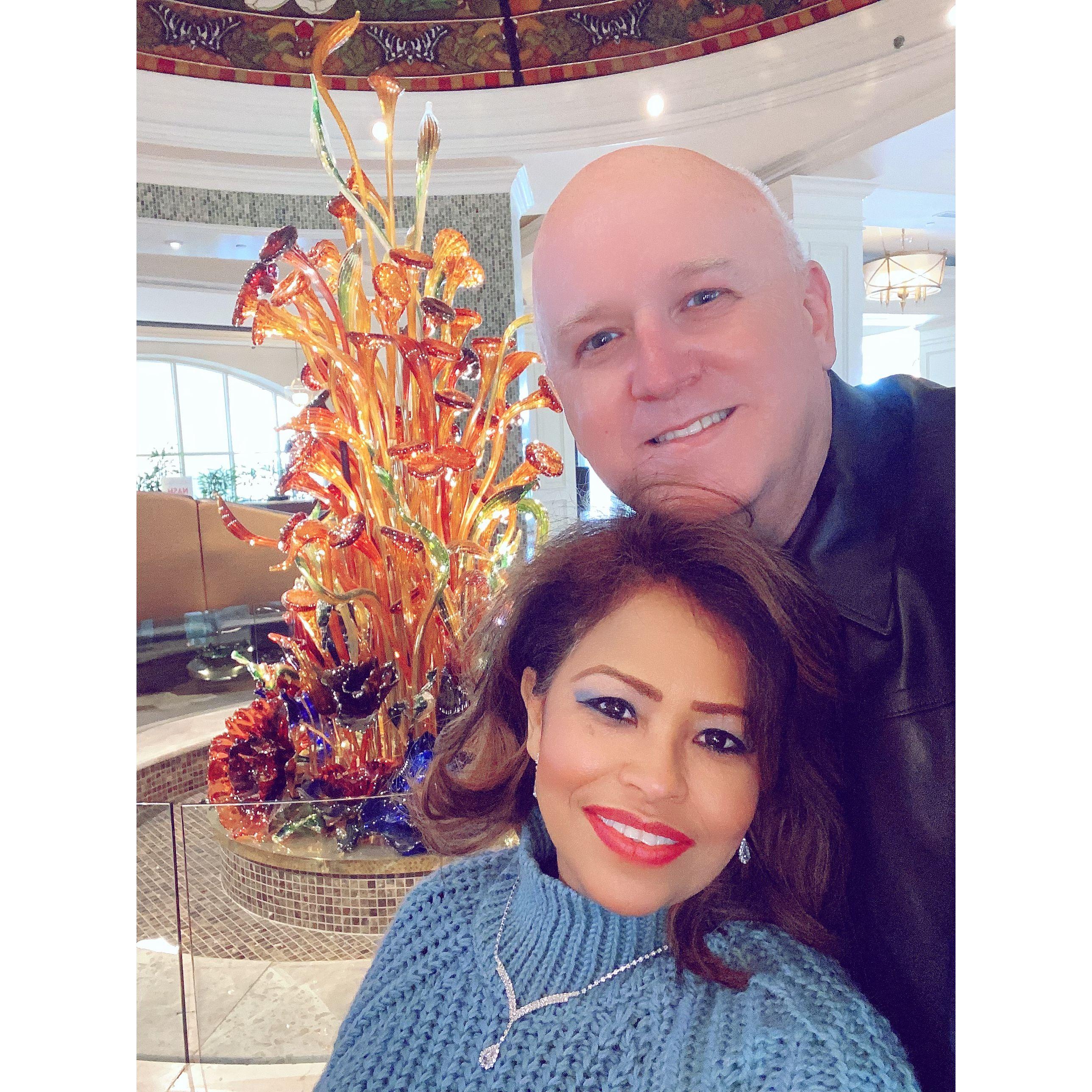 Visiting Opryland Resort for dinner.