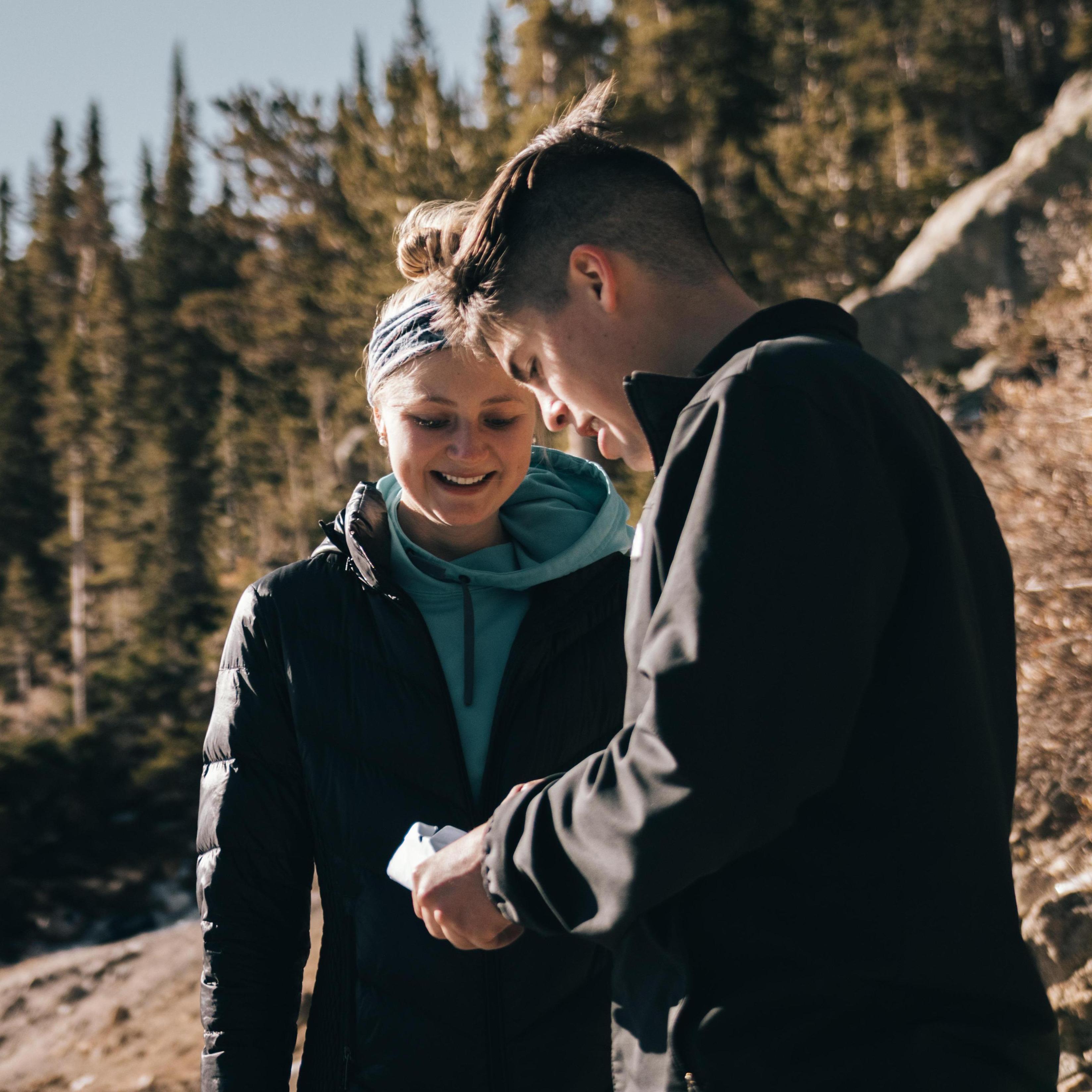 Right before he proposed...reading me a little letter he wrote :)