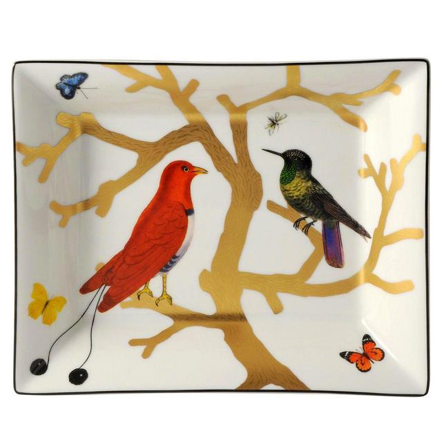 Bernardaud Aux Oiseaux Porcelain Rectangular Dish