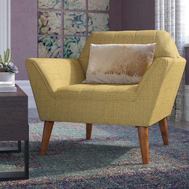 Emmet 38" W Tufted Polyester Armchair