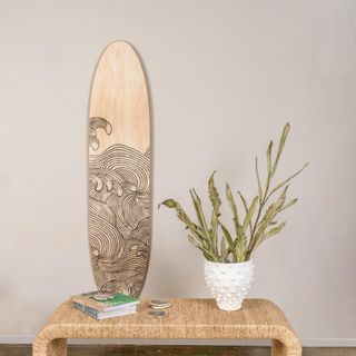 Malibu Coastal Surfboard Wall Decor
