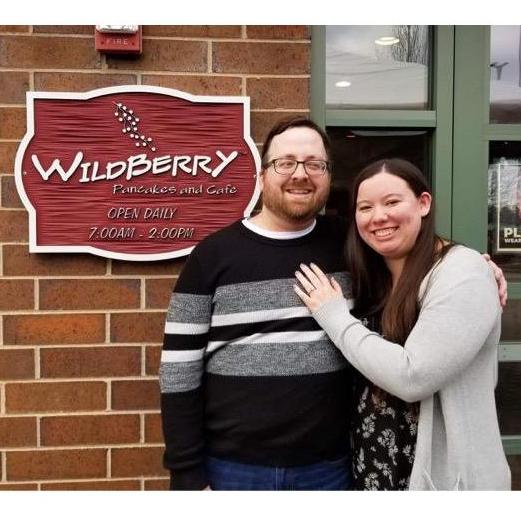 After the proposal we stopped back at Wildberry, our first date location!