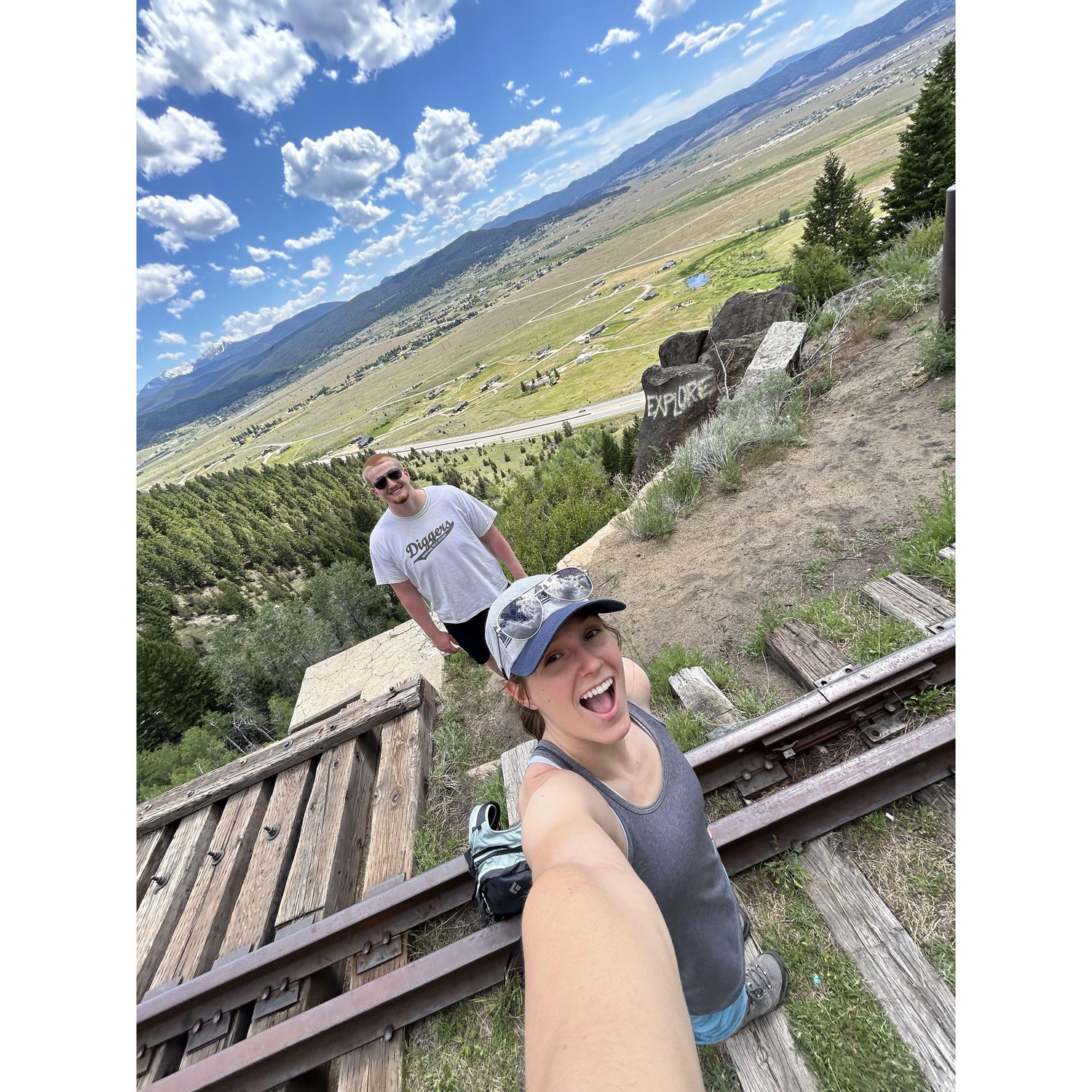 Hiking in Butte, Montana.