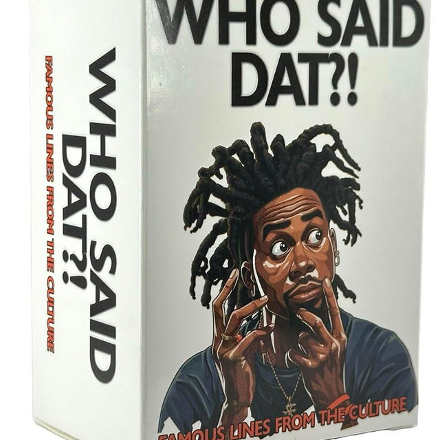 Kinfolk Who Said Dat Game Immerse Yourself in The World of Urban Quotes with 100 Cards Showcasing The Vibrancy of Black Culture. Experience Engaging and Thought-Provoking Party Fun Like Never Before