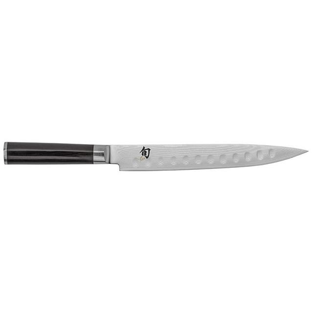 Classic 9-Inch Hollow-Ground Slicing Knife by Shun Cutlery; Impressive, Handcrafted Japanese Knife Produces Exceptionally Thin Cuts and Slices; Top-Quality Materials and Performance