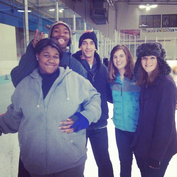 "The Rinx" first time ice skating, never left the side.⛸