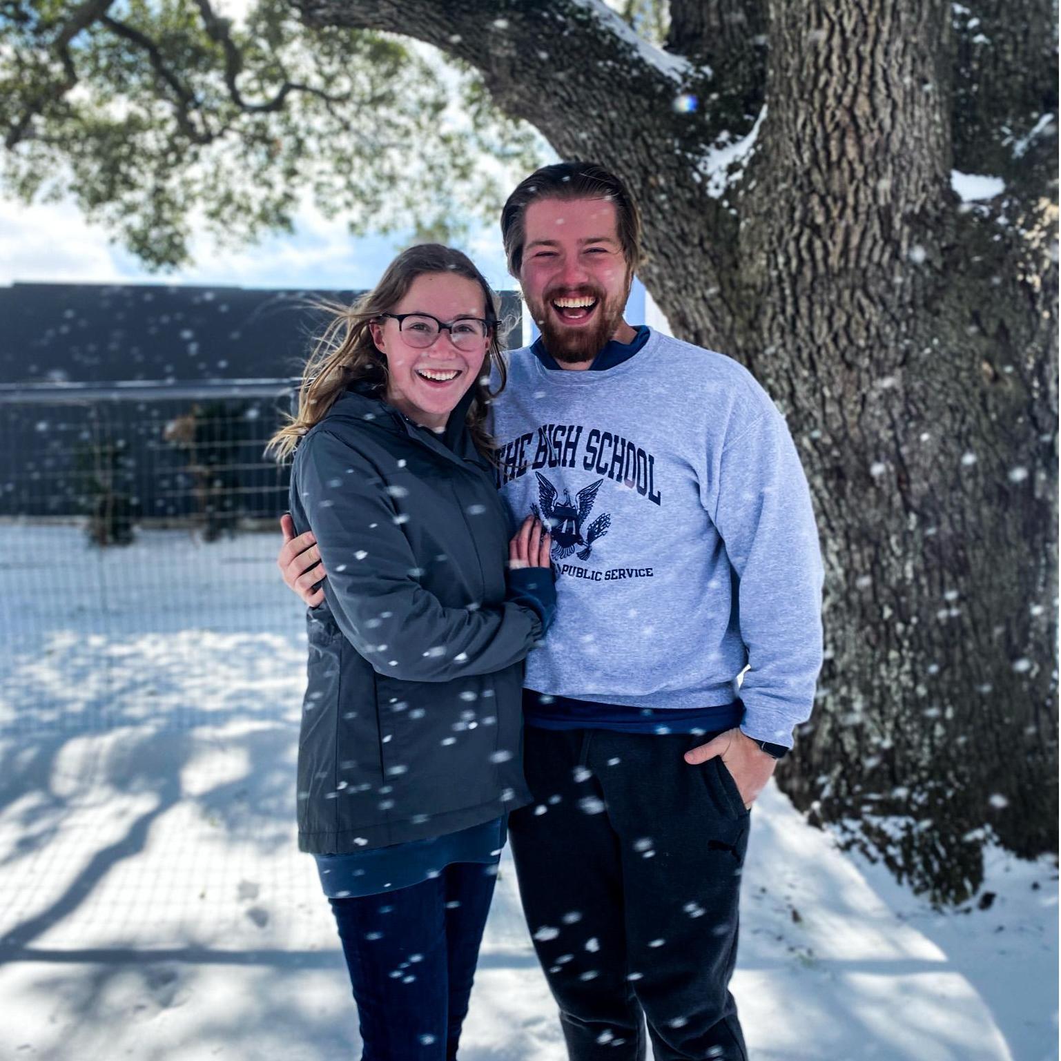 Snow day in College Station February 2021