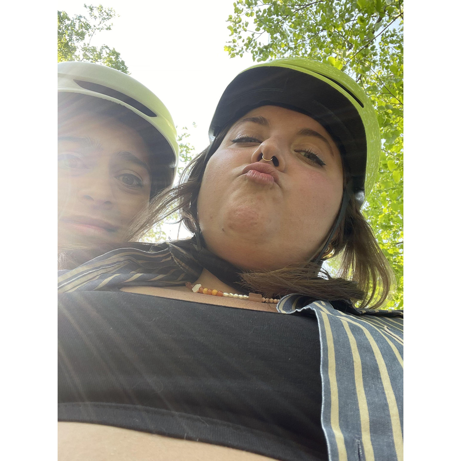 Alissa learns how to ride a bike for Brianna