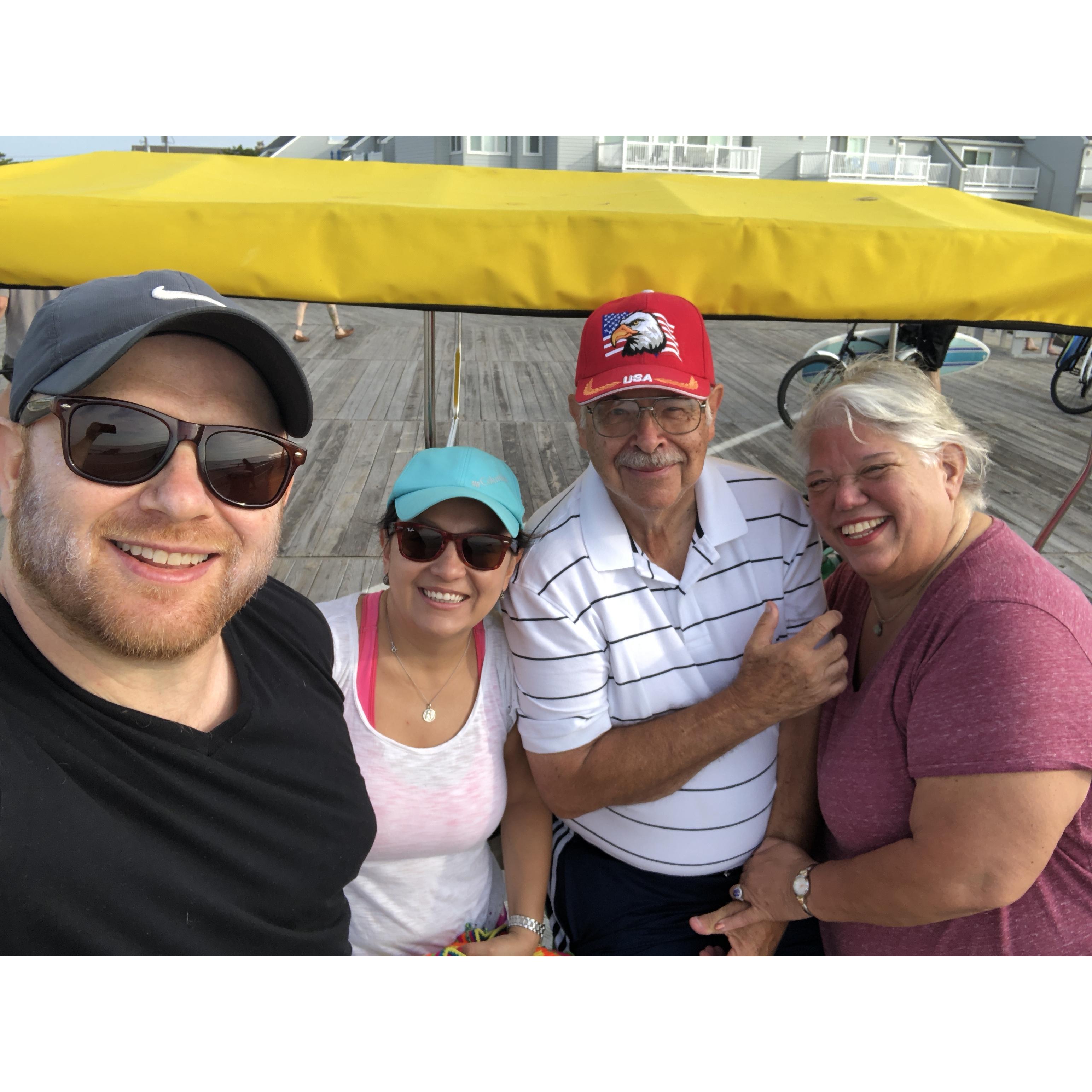 Ocean City with Dad and Jennifer, July 2018.