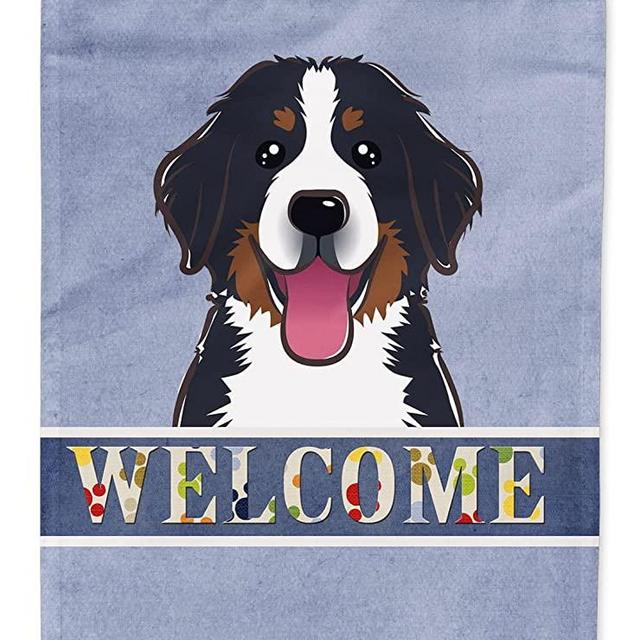 Caroline's Treasures BB1423GF Bernese Mountain Dog Welcome Flag, Small, Multicolor