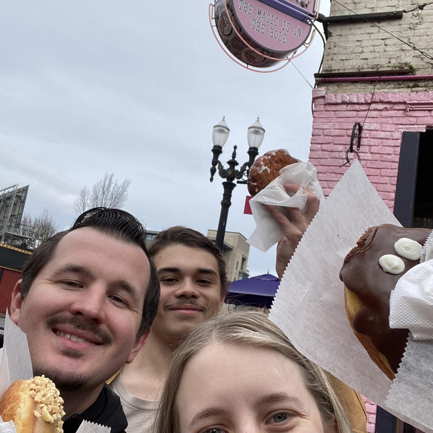 Voodoo Doughnuts after TobyMac concert for Gabe’s birthday