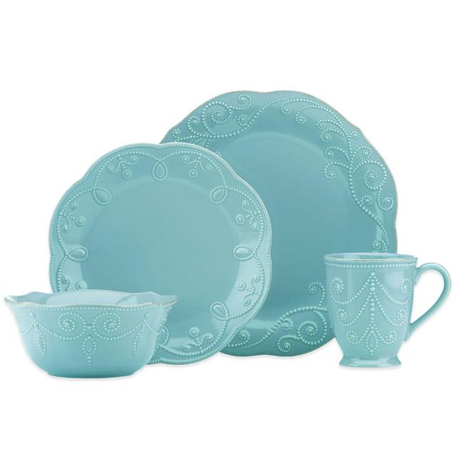 Lenox® French Perle 4-Piece Place Setting in Robin's Egg