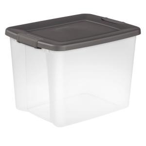 Sterilite 50 Qt. Storage Tote in Flat Gray