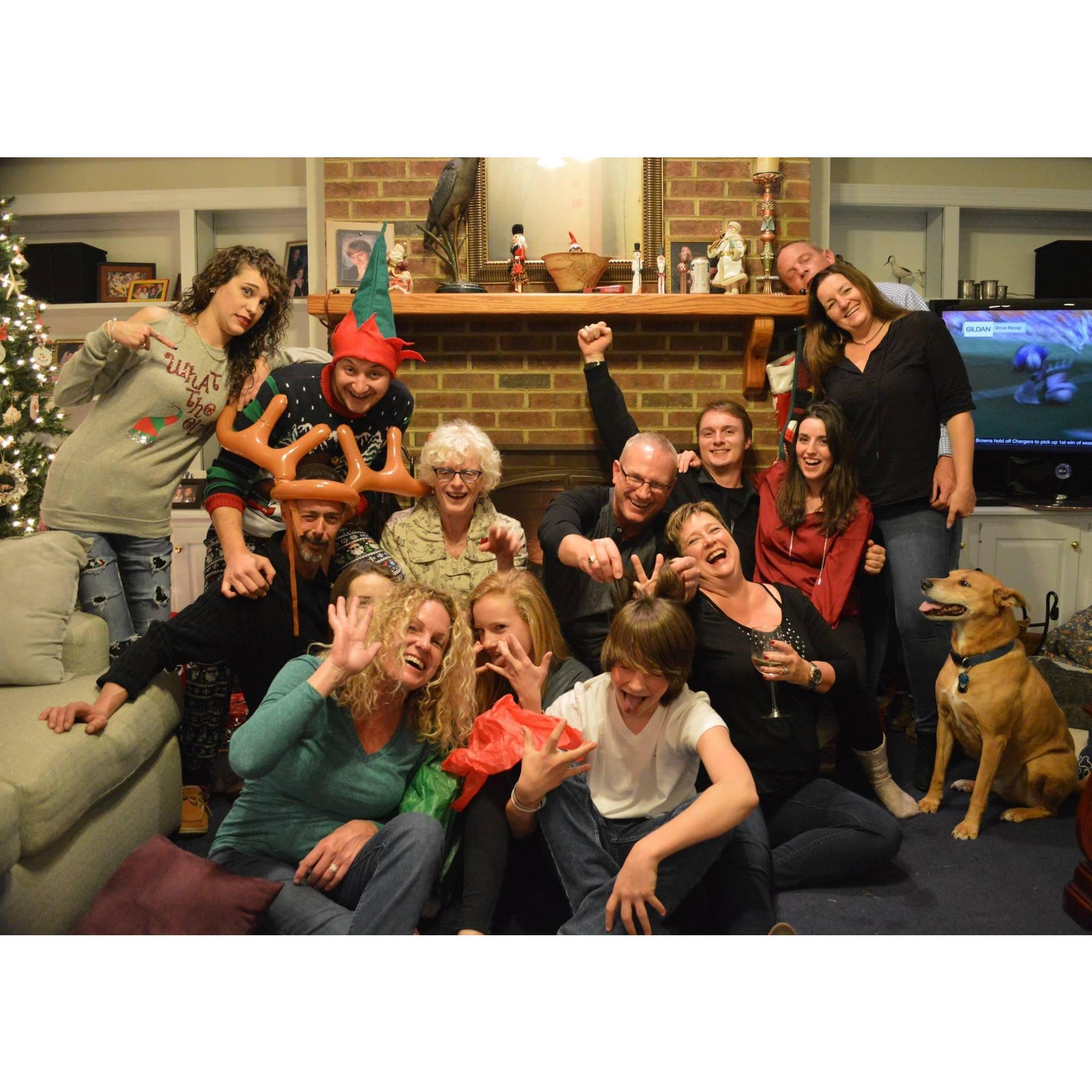 Megan's first Christmas with the Belotes!