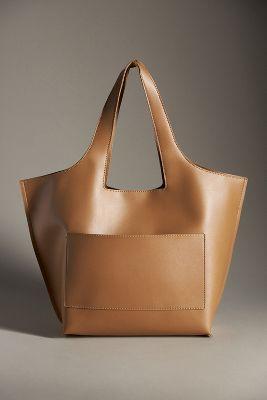 Faux Leather Commuter Tote