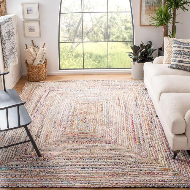 Francisco Hand-Woven Flatweave Cotton Multicolor Area Rug