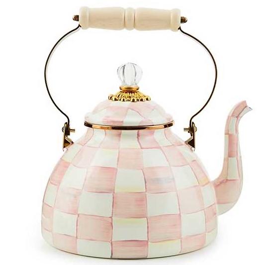 Rosy Check Tea Kettle