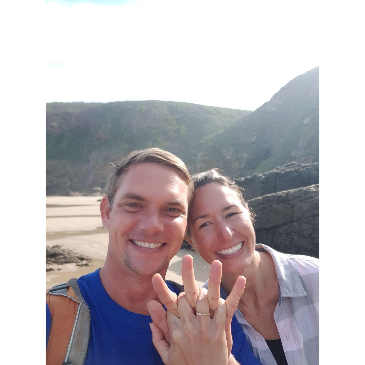 We got engaged in the water at Grotte Baai on 6 May 2023!