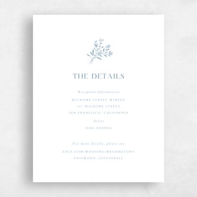 Dusty Blue Wedding Enclosure - Bellisi