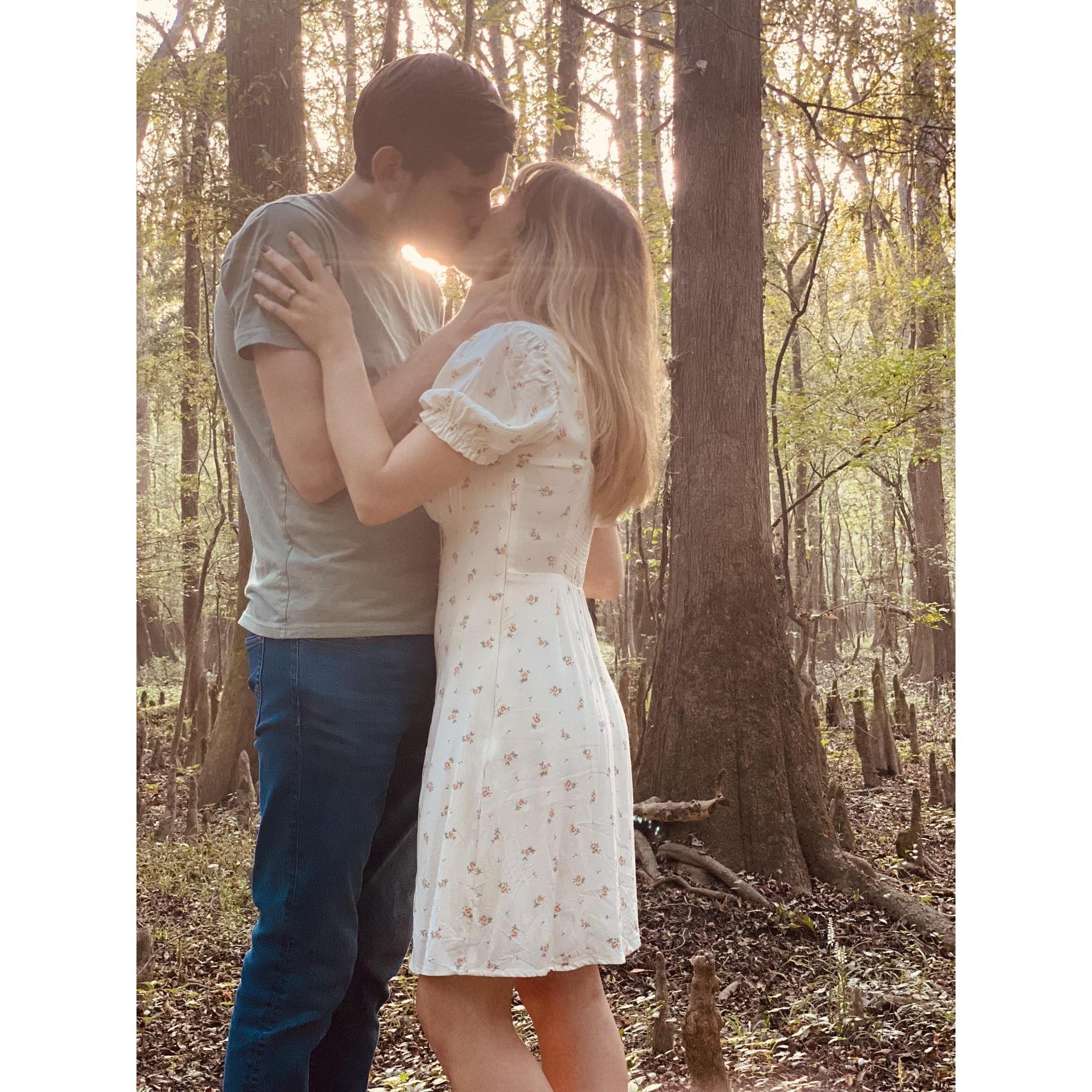 Cori's genetic counseling classmates helped take some engagement pictures
