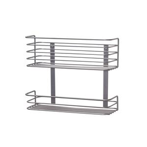 Household Essentials 1228-1 Double Basket Door Mount Cabinet Organizer | Mounts to Solid Cabinet Doors or Wall