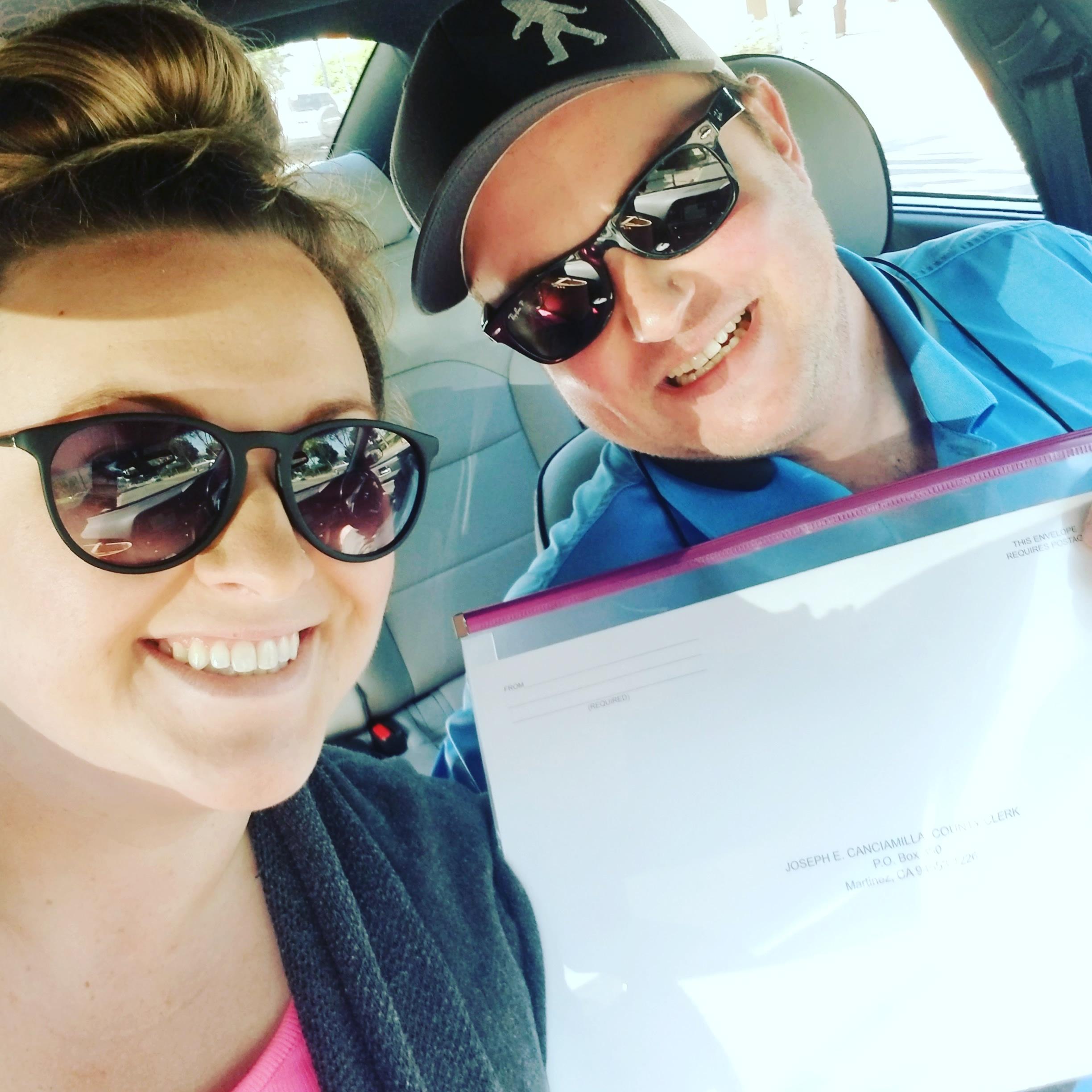 Got our marriage license!