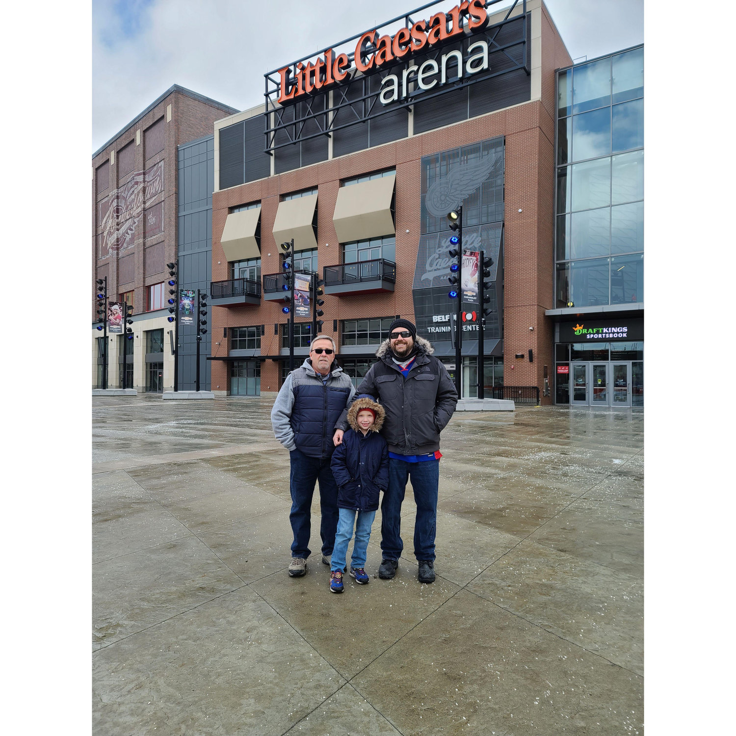 papa, Kevin and Luke