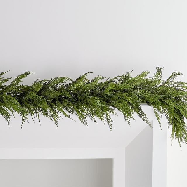 Pre-Lit Hemlock Pine Garland