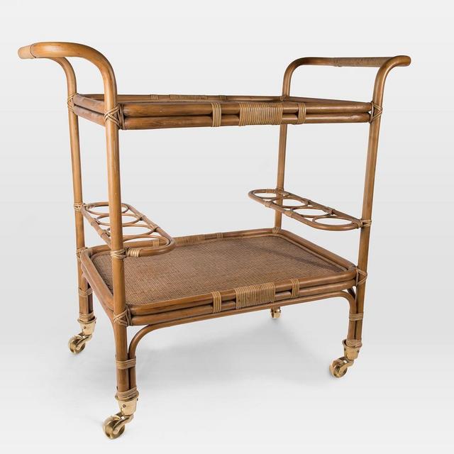 Rattan Bar Cart
