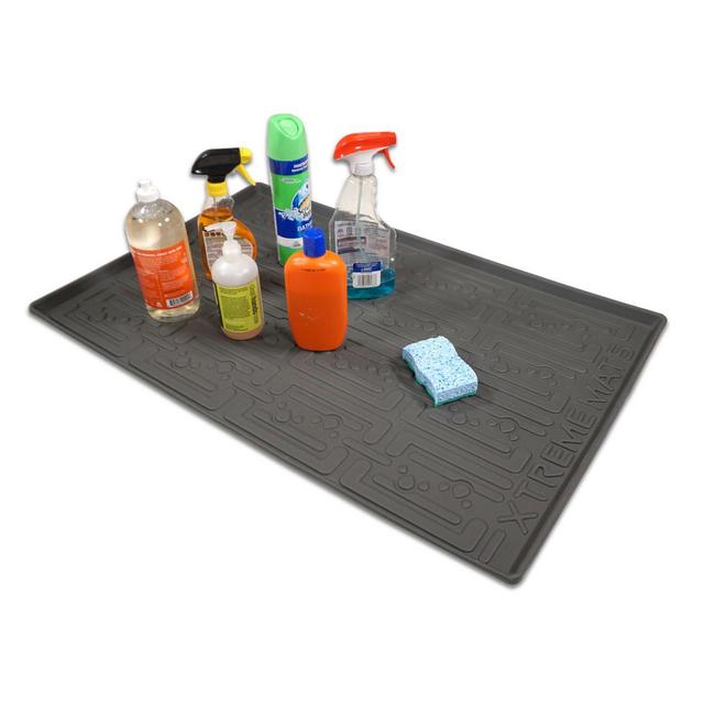Xtreme Mats 27.63-Inch x 21.88-Inch Under Sink Kitchen Cabinet Mat in Grey