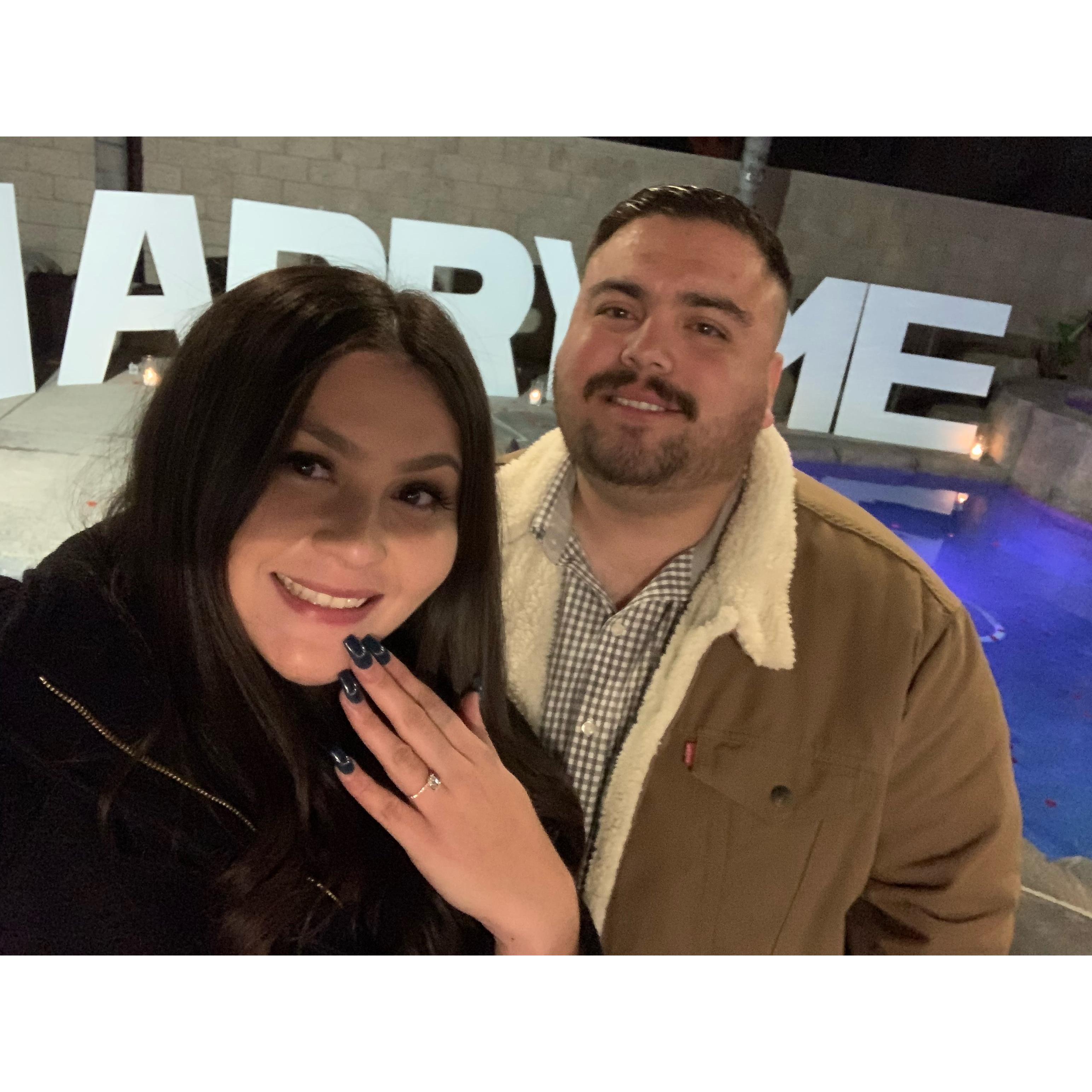 first engaged selfie! 💍🤎