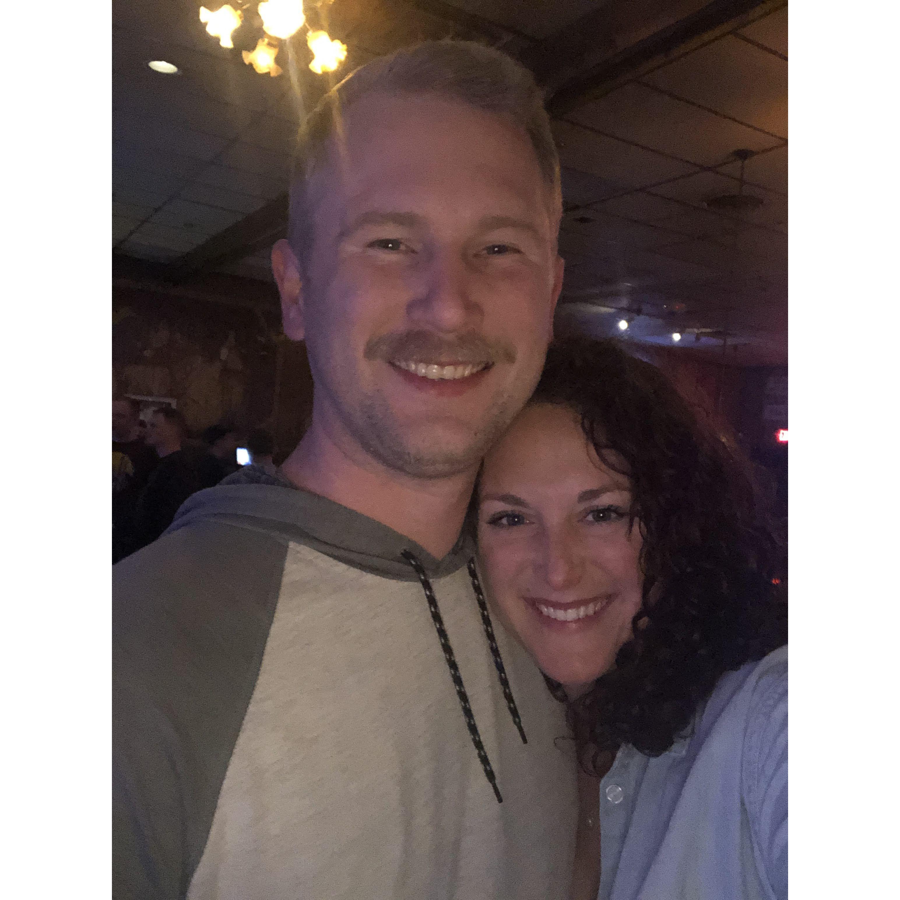 Date night at the Banque (Country line dancing bar in Virginia)