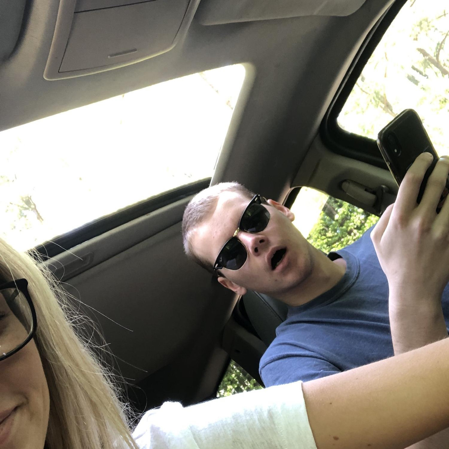 In April 2020, Caitlin surprised Branson on her 1st visit to Durham — which happened to coincide with his brief buzz-cut era. Branson returned the favor in May with a visit to the Mapps in Baltimore.