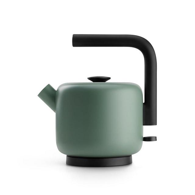 Fellow Clyde Electric Kettle - 1.5 Liter Capacity - Modern Twist On Stovetop Design, All-Purpose, Stainless Steel - Warm Water for Ramen, Oatmeal, Tea, Coffee & more - Large Capacity - Smoke Green