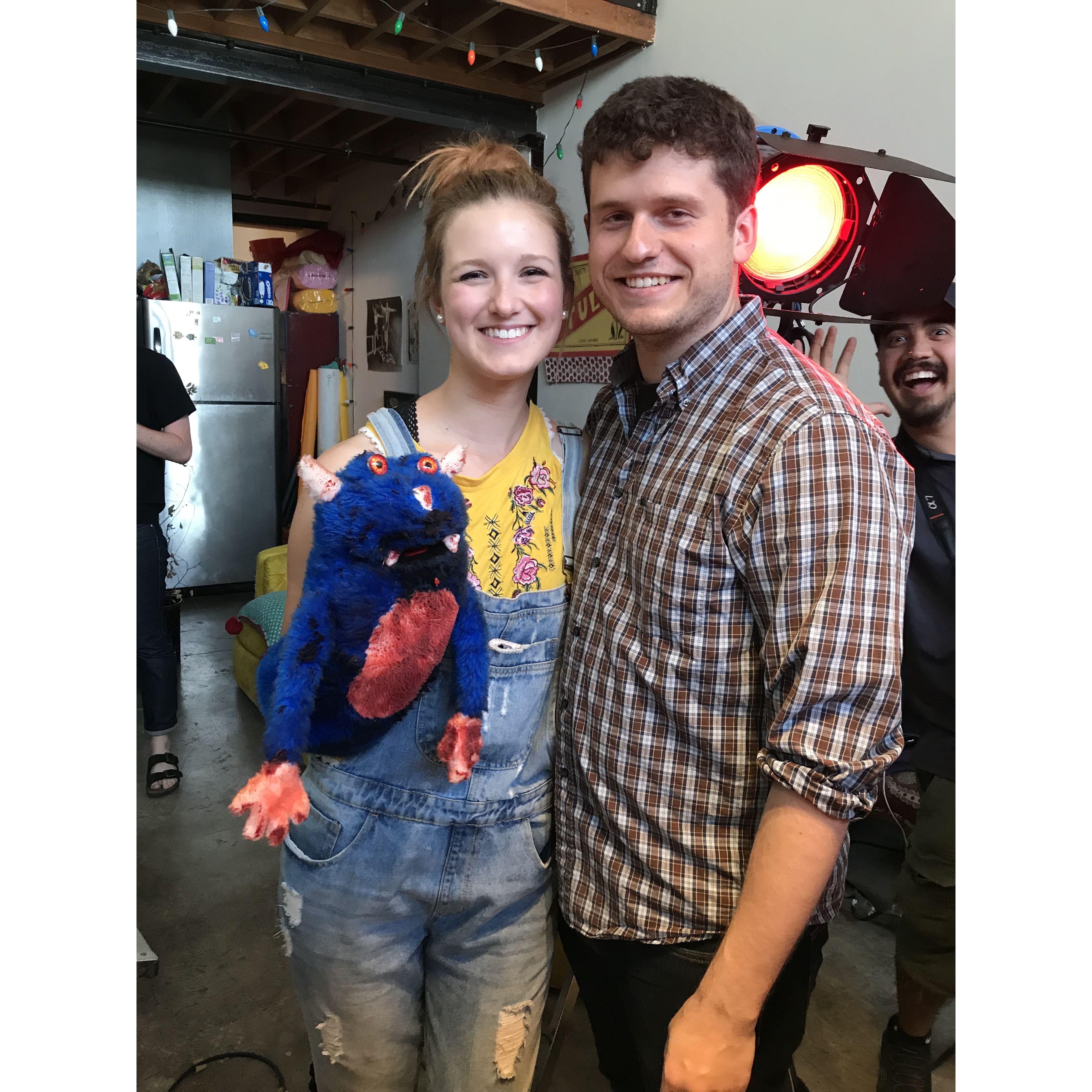 On set, 2018