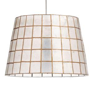 Gold Capiz Tapered Table Lamp Shade - World Market