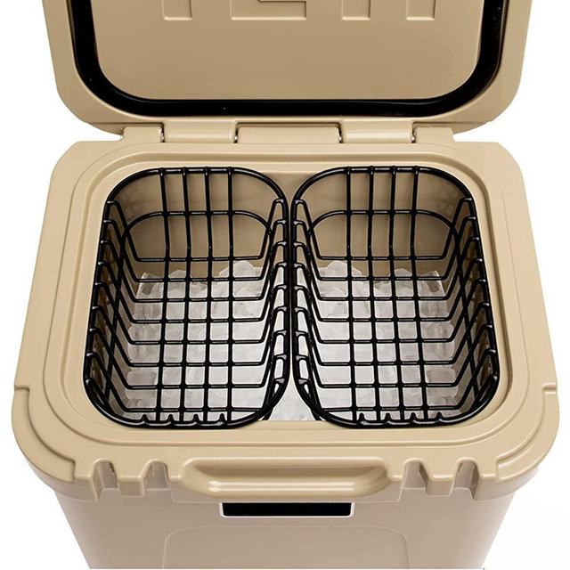 Cooler Basket for YETI Roadie 24 - Dry Goods Wire Rack for YETI Roadie Ice Chest - Compatible with YETI Roadie 24 Accessories, YETI Ice, YETI Cooler Straps, Tie Down Kits, and YETI Cooler Accessories