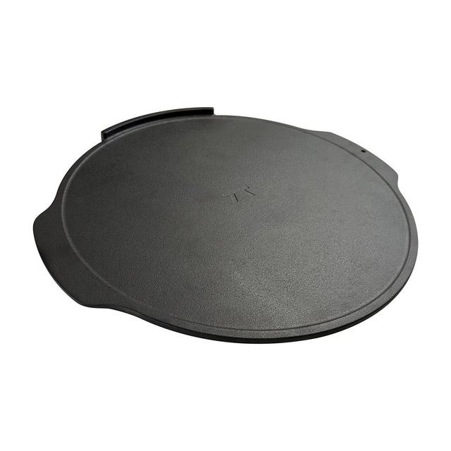 Outset Classic Non-Stick Cast Iron Pizza Skillet Round Black