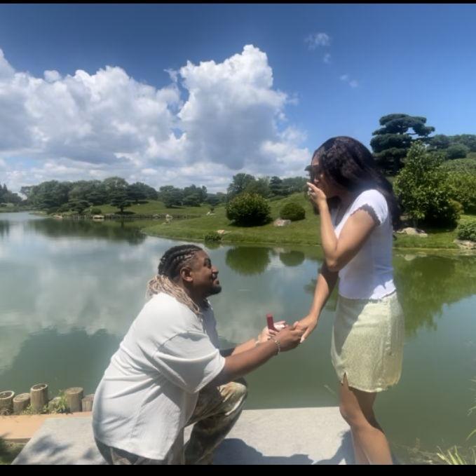 The moment he proposed