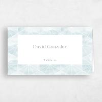Blue Wedding Place Card - Orion
