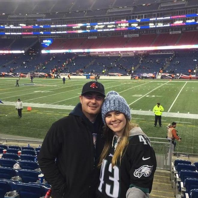 Pats/Eagles game...Eagles won, must have been foreshadowing for Super Bowl LII!!