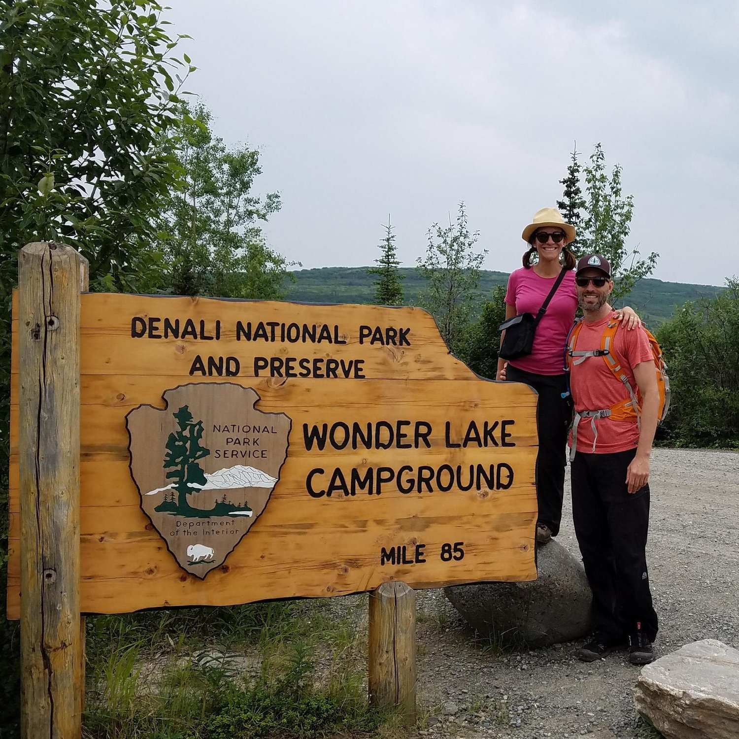Camping at Wonder Lake in Denali National Park during July 2017.