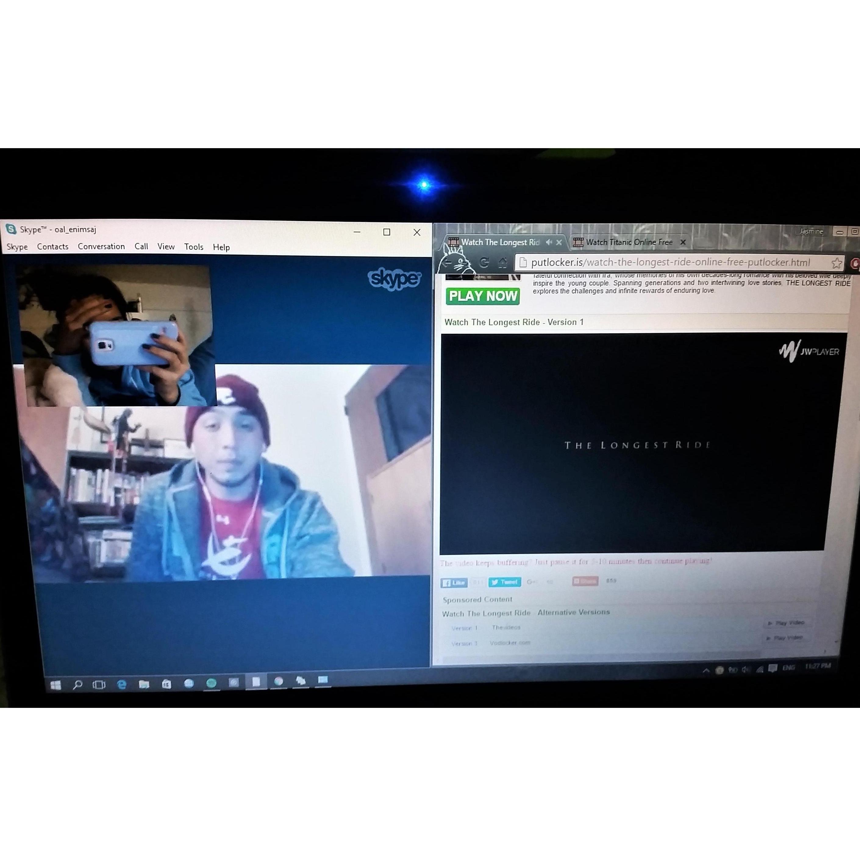 The start of our relationship consisted of a lot of synched movies with video calls